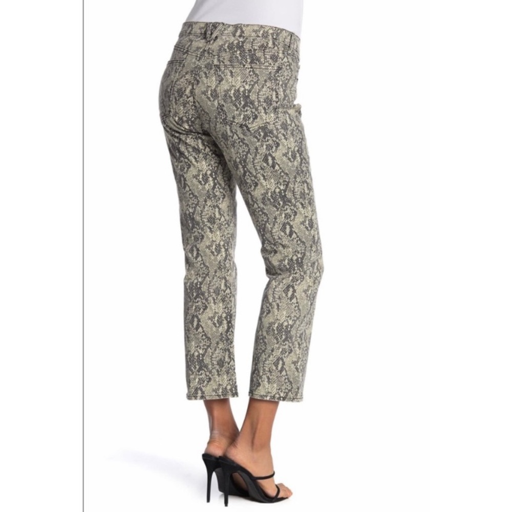VERONICA BEARD Carolynβ High Rise Baby Boot Jeans snake print sz 32/14